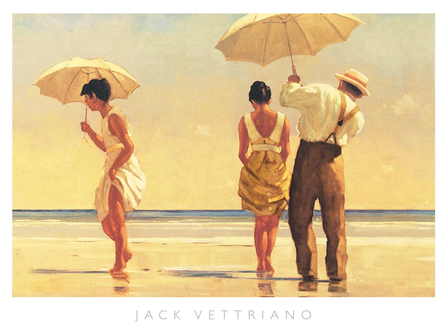 Kunstdruck Jack Vettriano - Mad Dogs 80x60cm