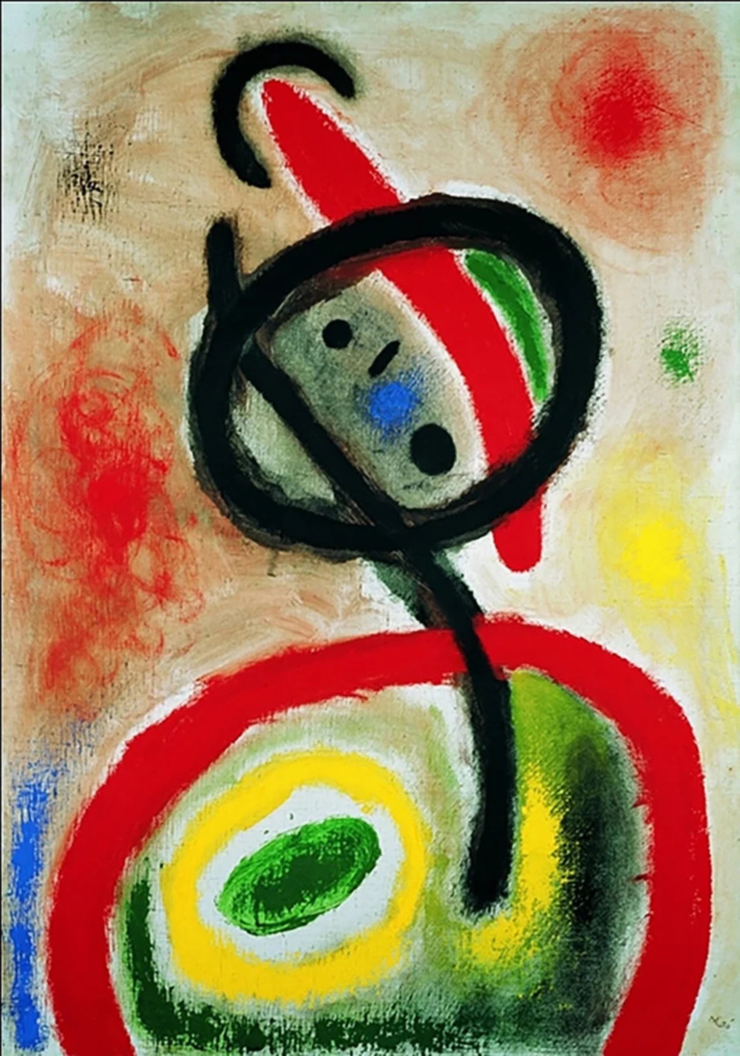 Kunstdruck Joan Miro - Femme III 80x60cm