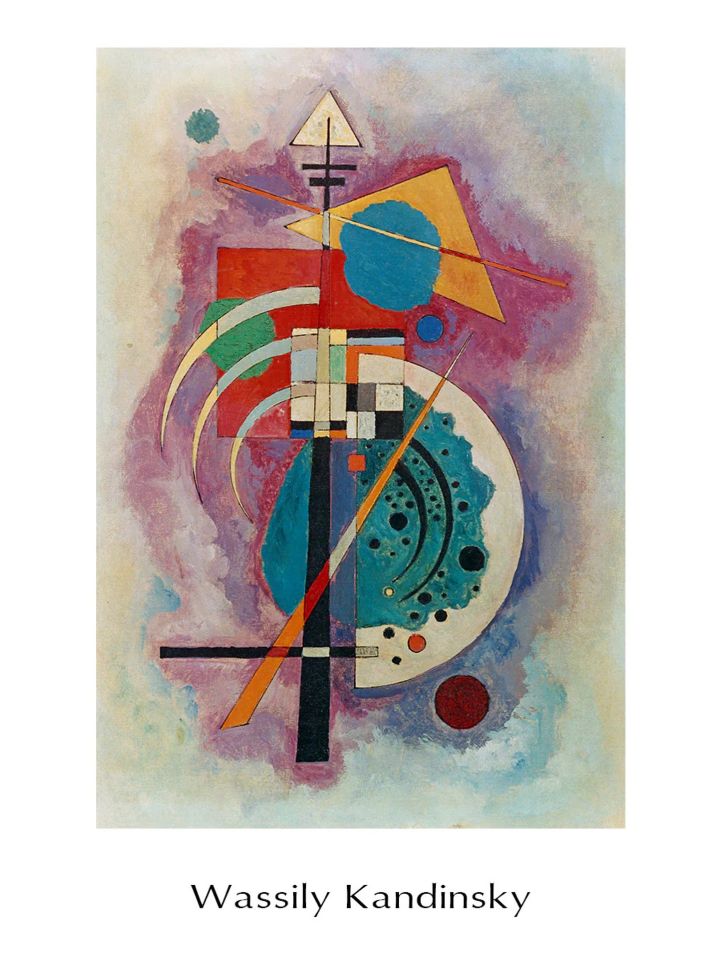 Kunstdruck Wassily Kandinsky - Hommage a Grohmann 60x80cm