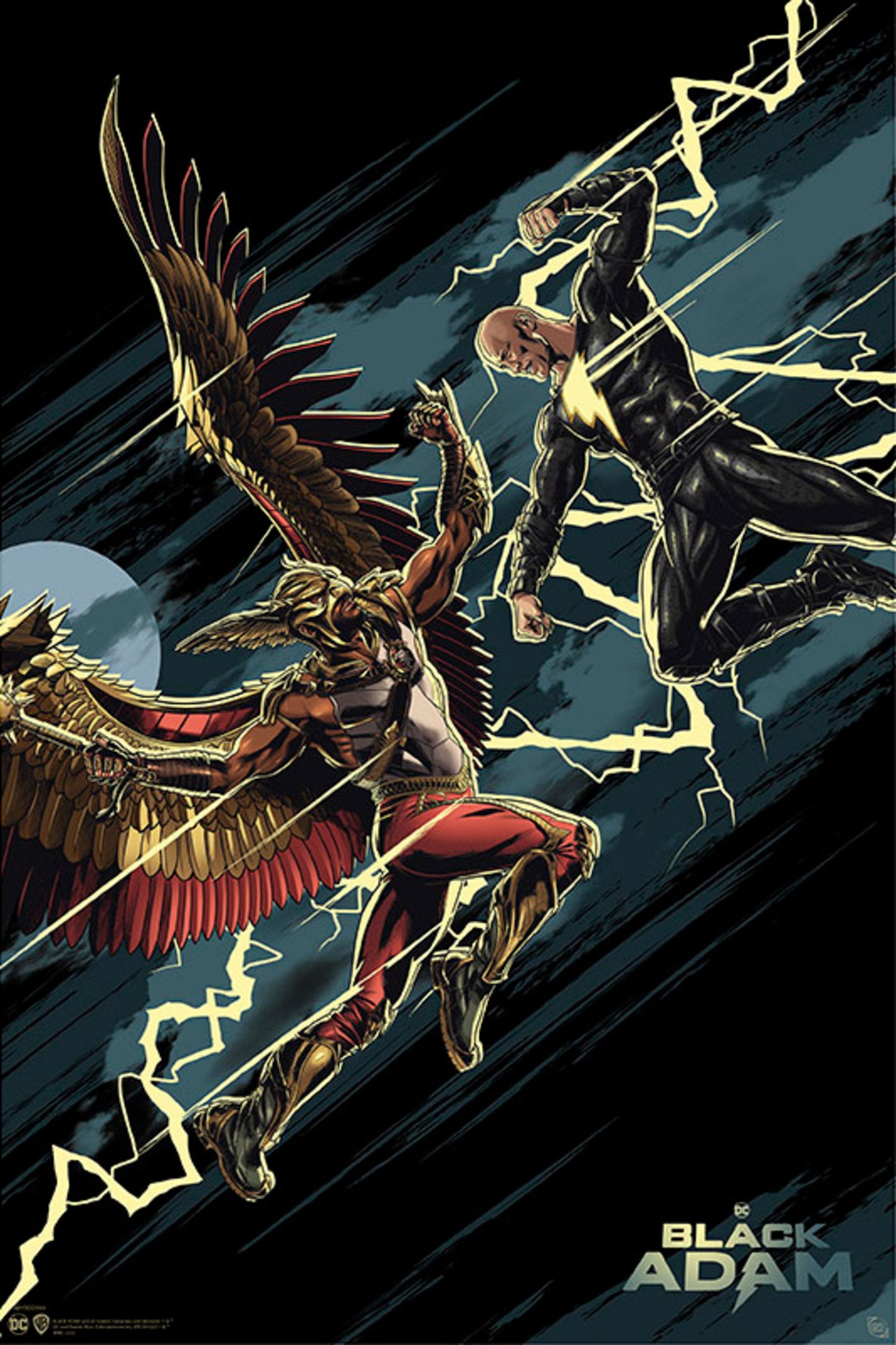 Poster DC Comics - Black Adam - vs Hawkman 61x91,5cm