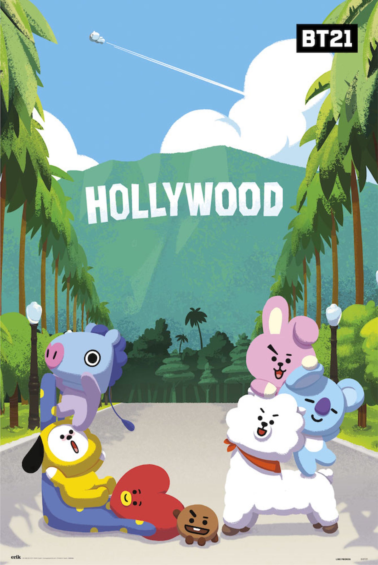 Poster BT21 - Holliwood 61x91,5cm