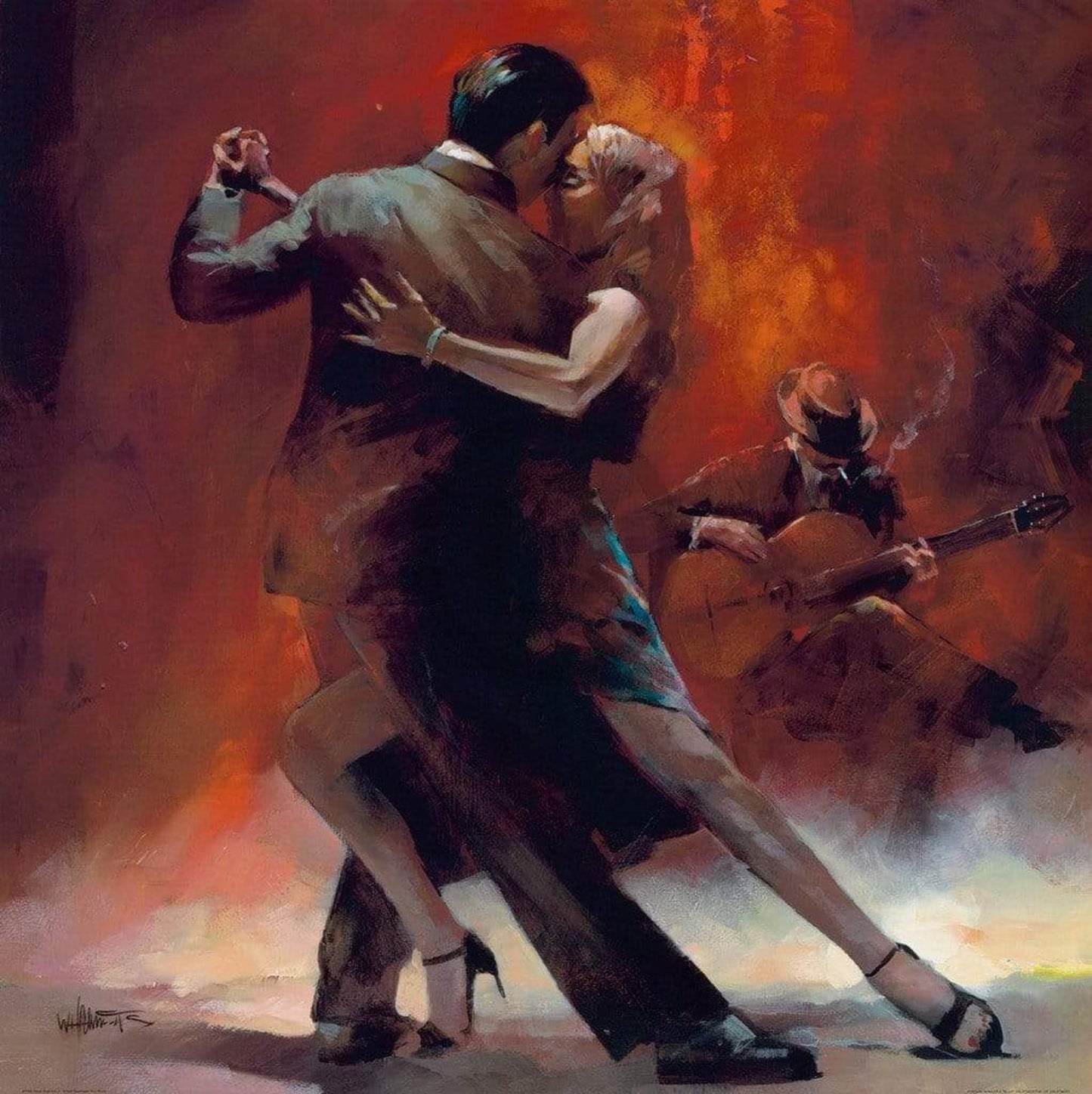 Kunstdruck Willem Haenraets - Tango Argentino II 70x70cm