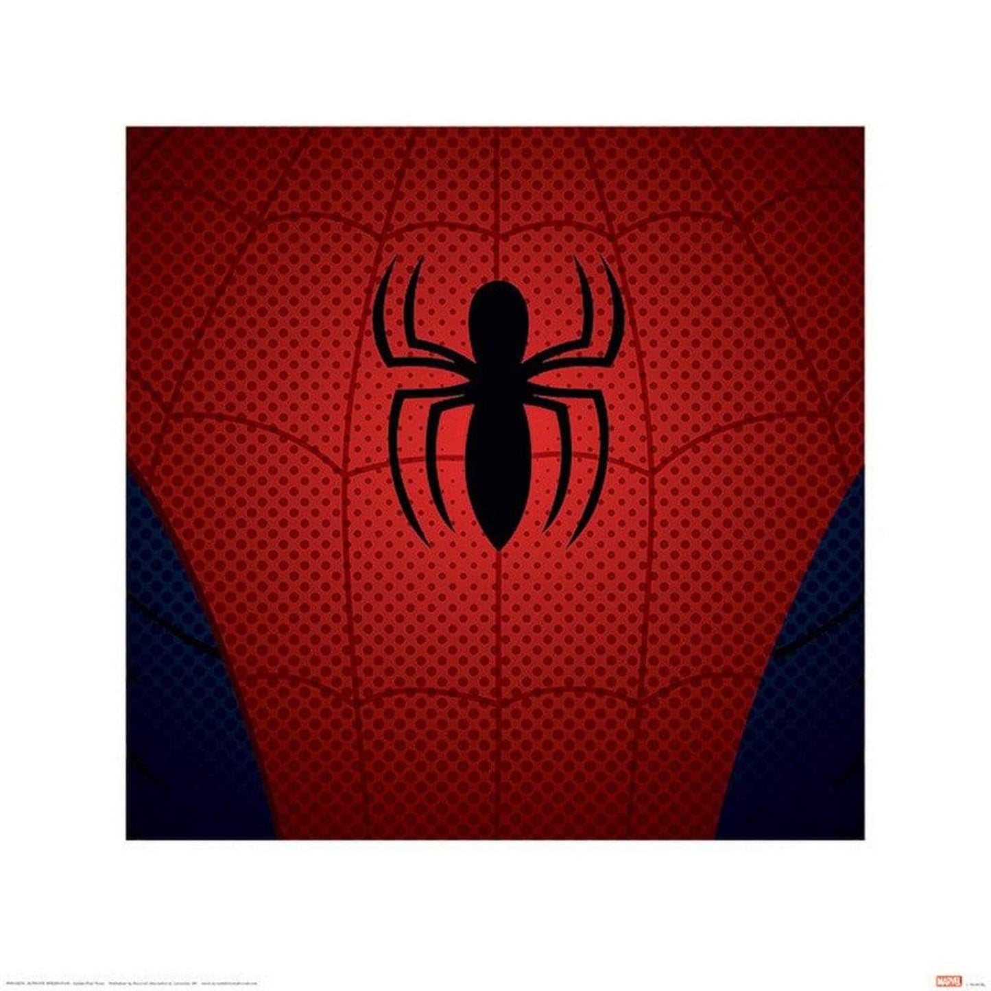 Kunstdruck Ultimate Spider-Man Torso 40x40cm