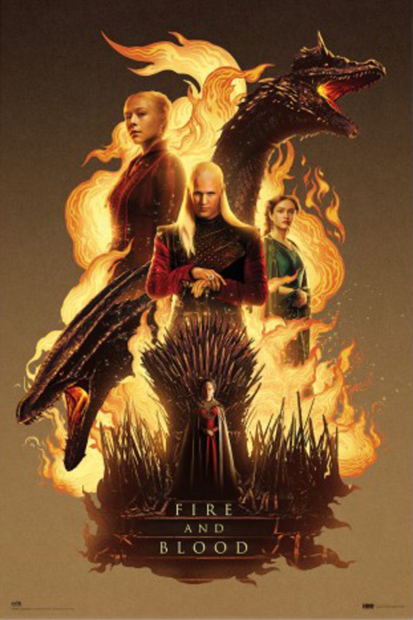 Poster House of the Dragon - Fire and Blood 61x91,5cm