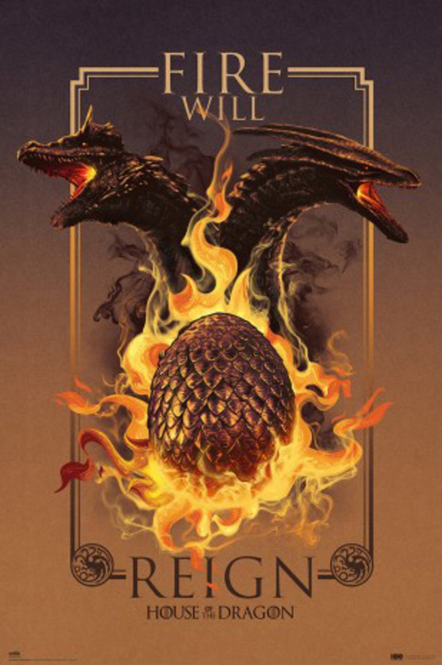 Poster House of the Dragon - Fire Will Reign 61x91,5cm