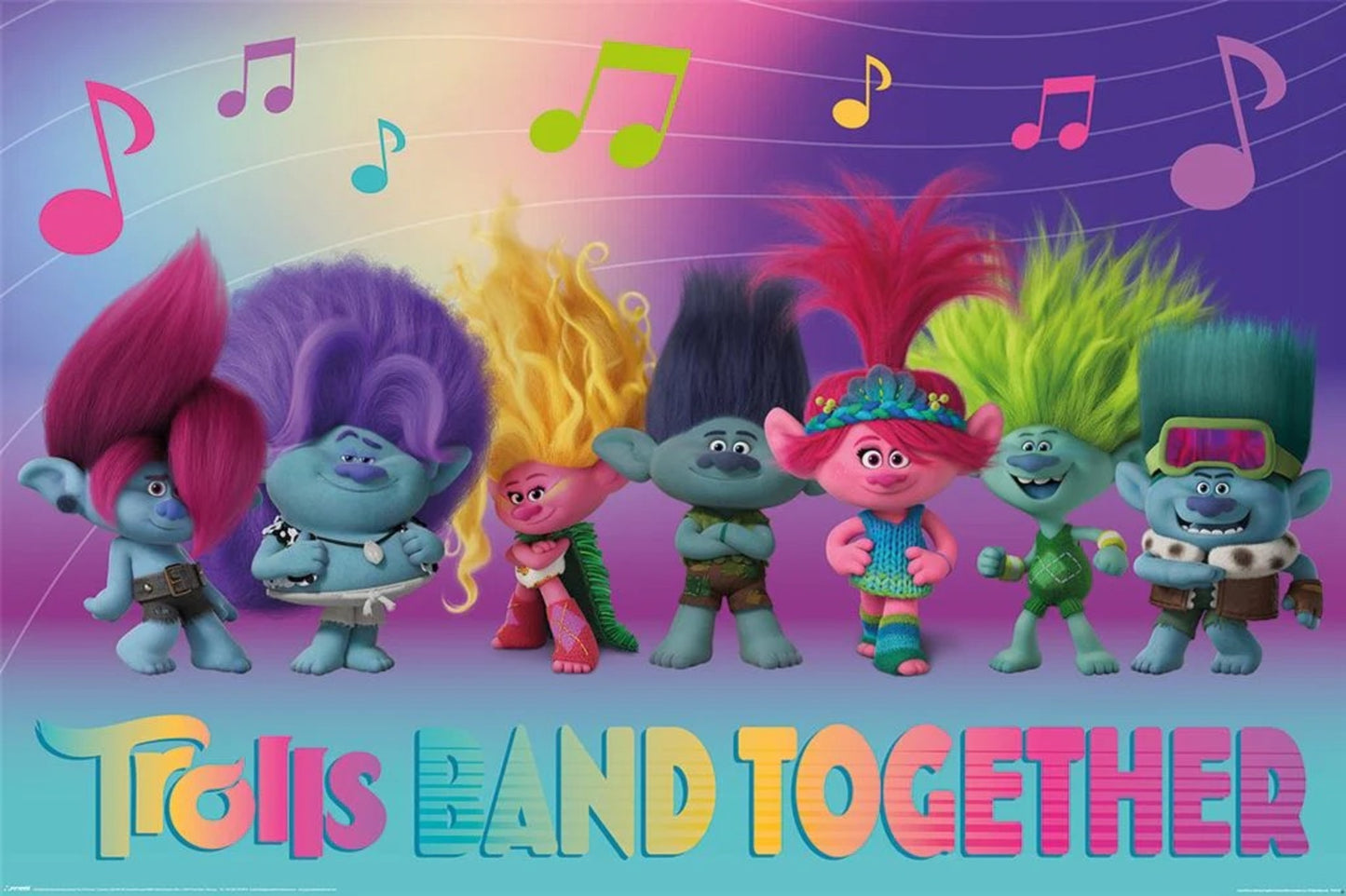 Poster Trolls - Band Together Perfect Harmony 91,5x61cm