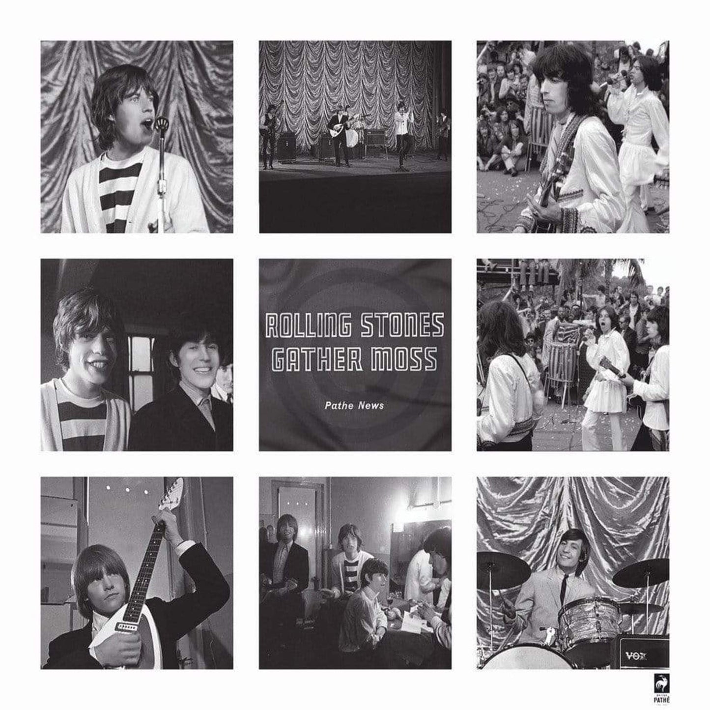 British Pathe - Rolling Stones - Gather Moss Kunstdruck 70x70cm