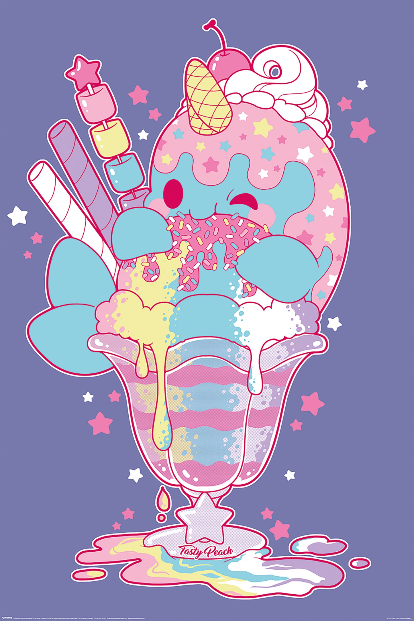 Poster Tasty Peach - Nomwhal 61x91,5cm