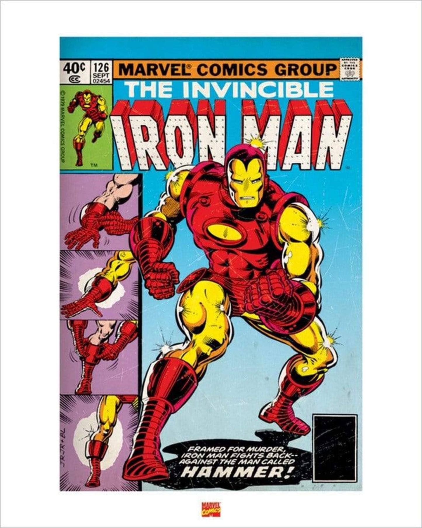 Kunstdruck Iron Man 40x50cm