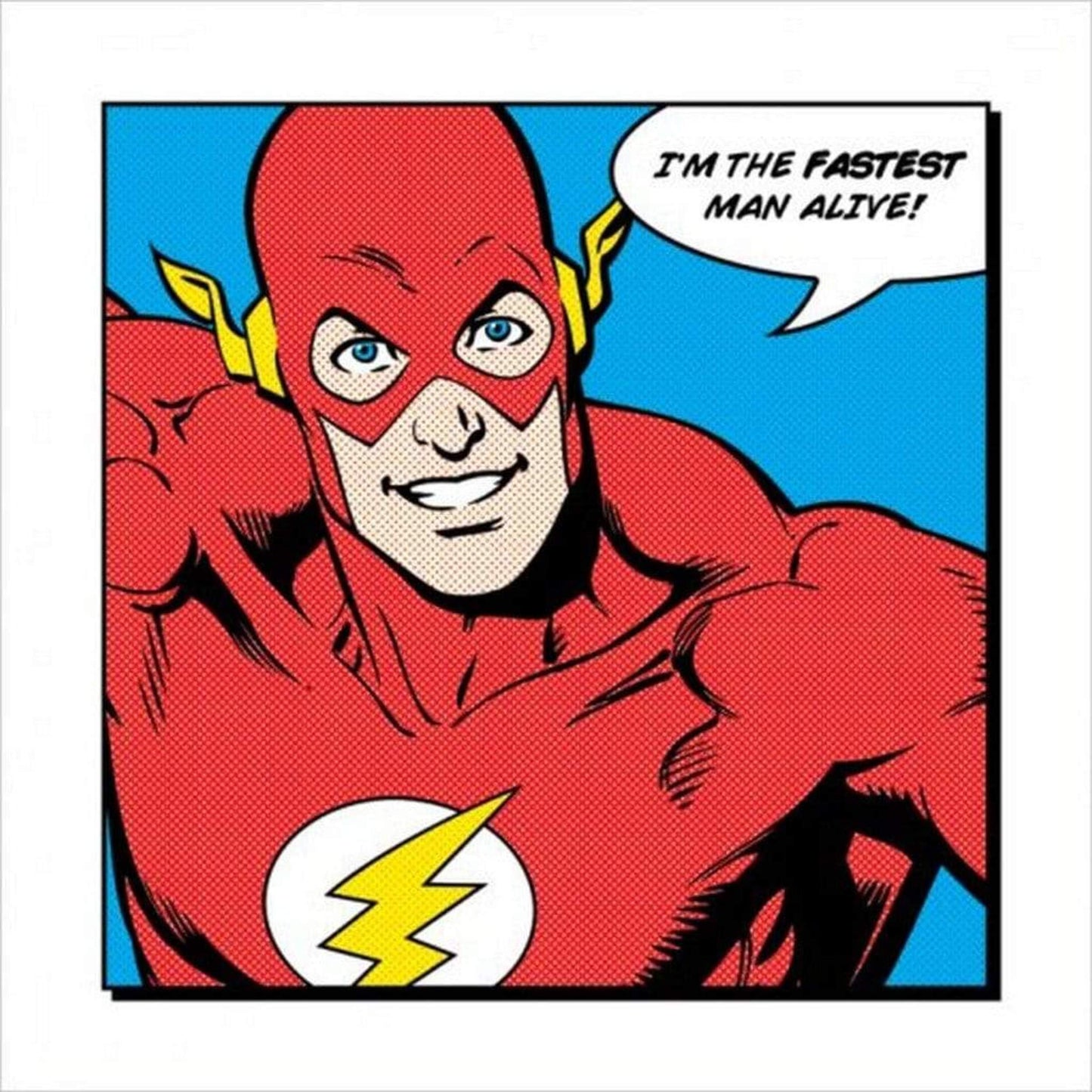 Kunstdruck Flash - Fastest Man Alive 40x40cm