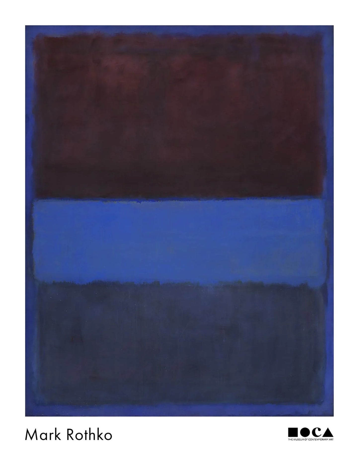 Kunstdruck Mark Rothko No. 61 Rust and Blue 71x91,5cm