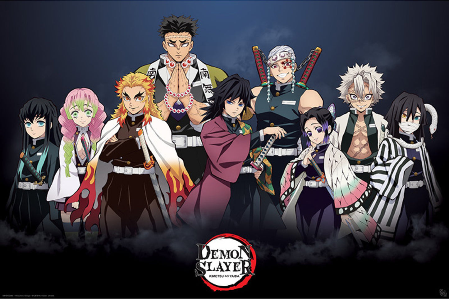 Poster Demon Slayer - Pillars 91,5x61cm