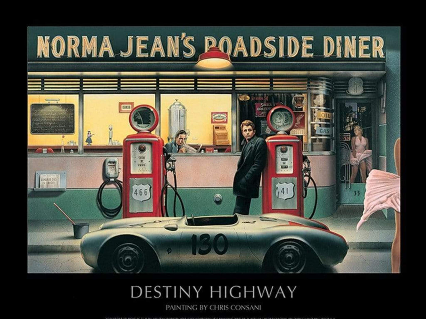 Kunstdruck Chris Consani - Destiny Highway 80x60cm