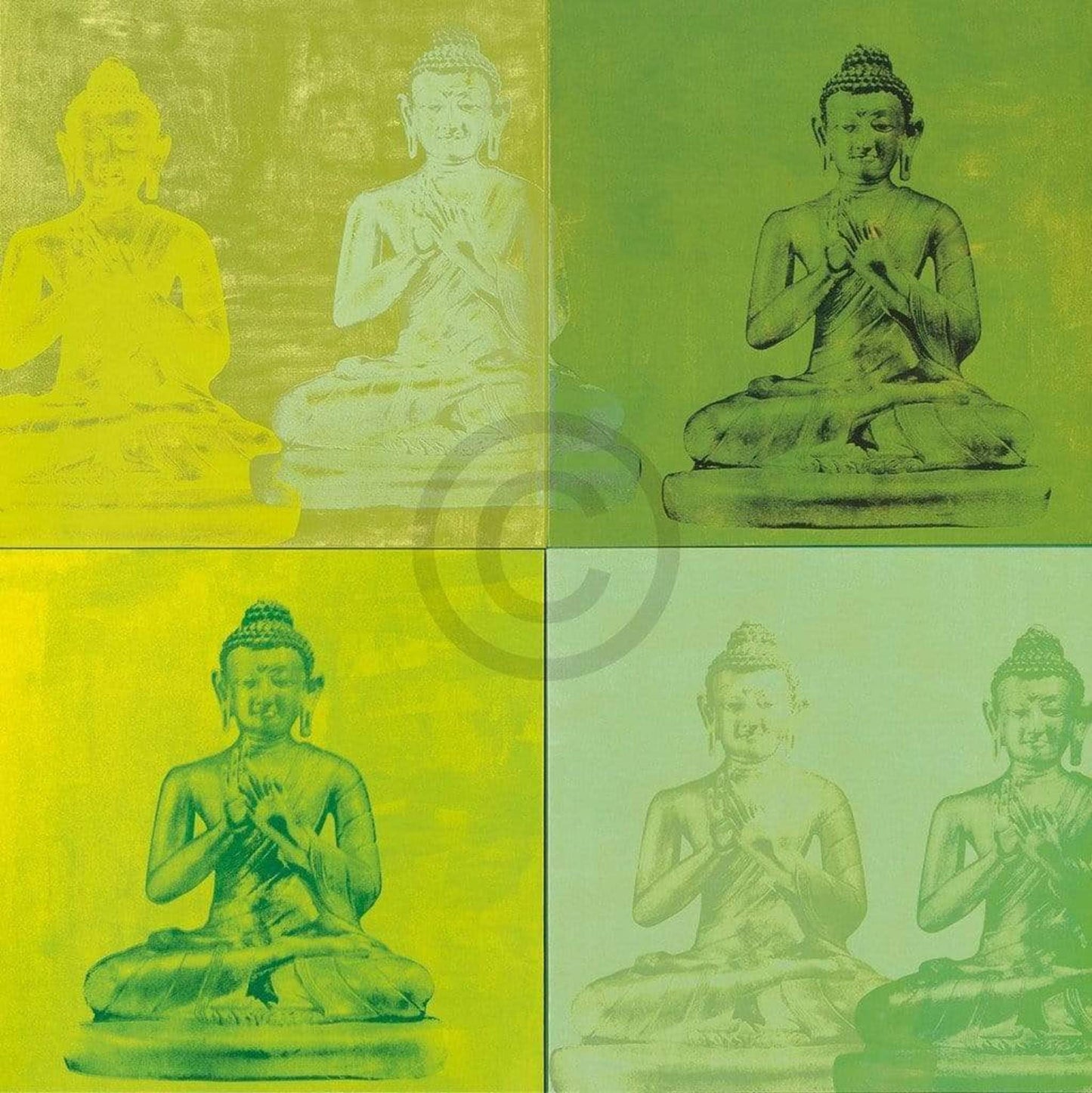 Kunstdruck Hedy Klineman - Temple I 61x61cm