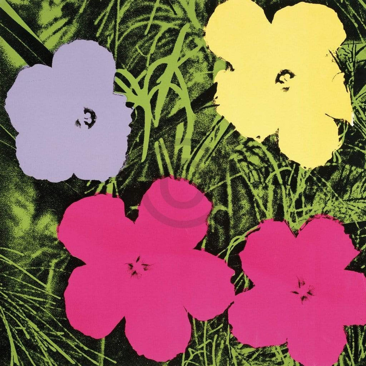 Kunstdruck Andy Warhol - Flowers C. 1964 60x60cm