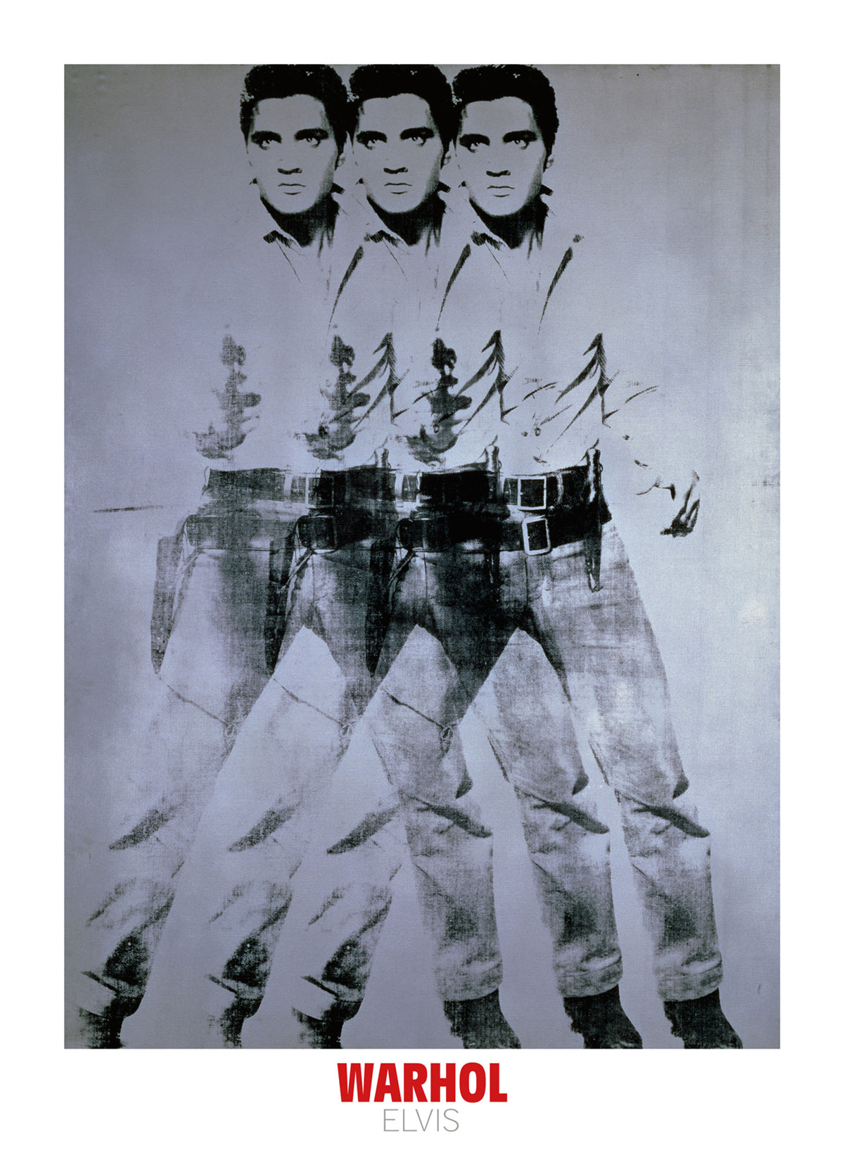 Kunstdruck Andy Warhol - Elvis 1963 Triple 66x90cm