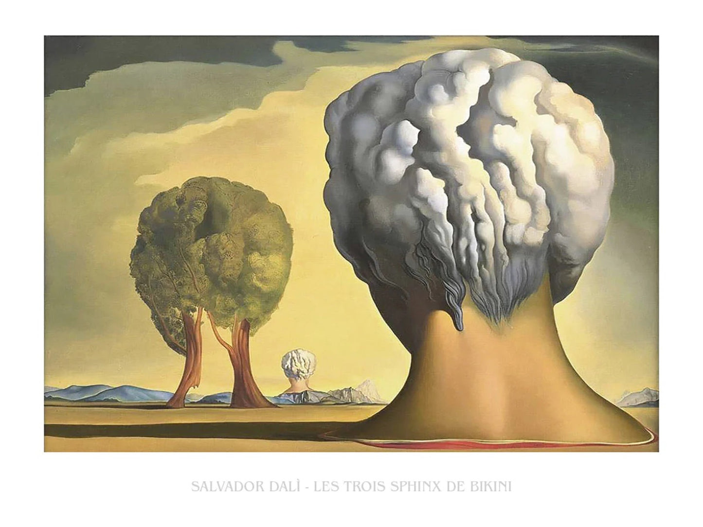Kunstdruck Salvador Dali - Les Trois Sphinx de Bikini 80x60cm