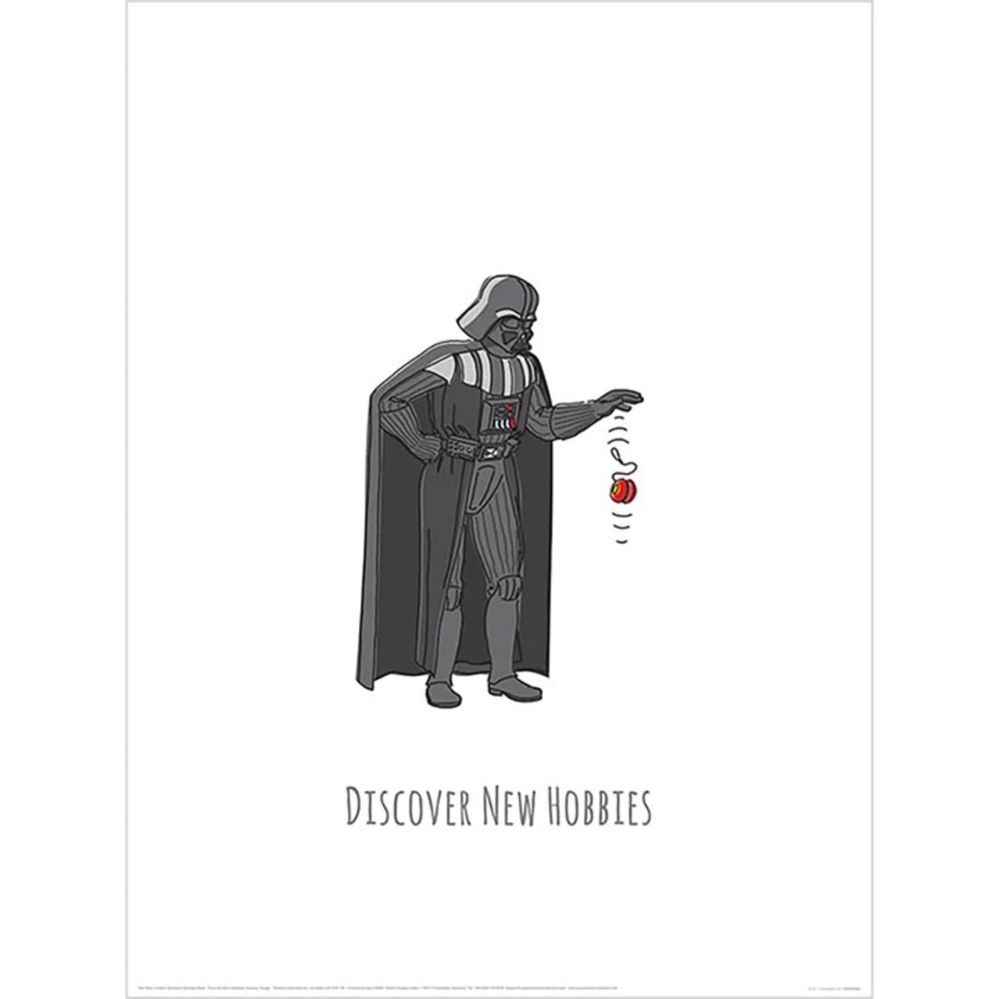 Kunstdruck Star Wars - Vaders Boredom Busting Ideas Discover New Hobbies 30x40cm