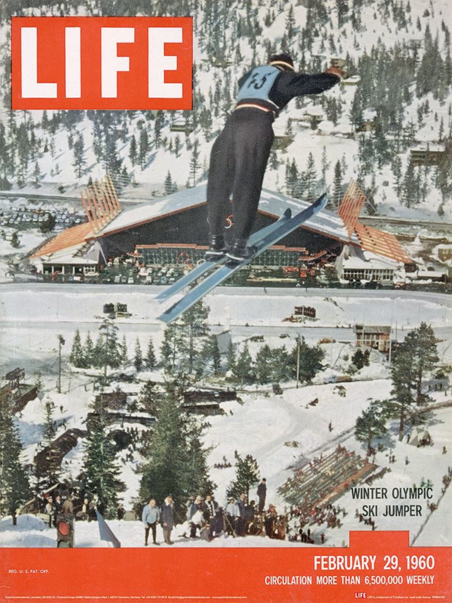 Kunstdruck Time Life Olympic Ski Jumper 30x40cm