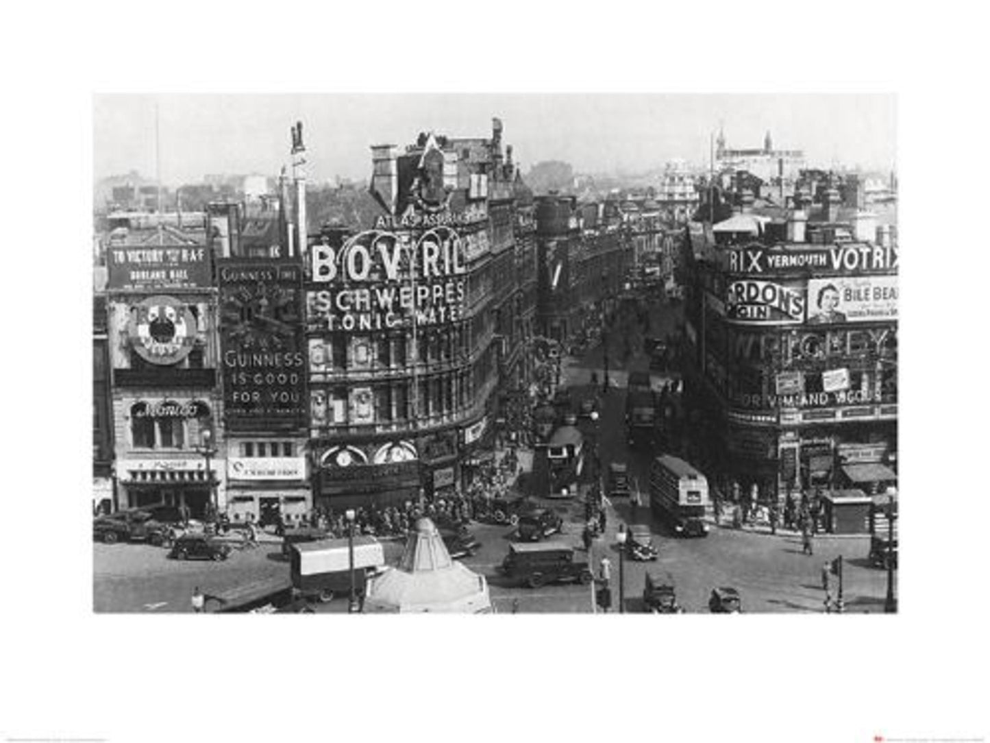 Kunstdruck Time Life - Piccadilly Circus London 1942 60x80cm