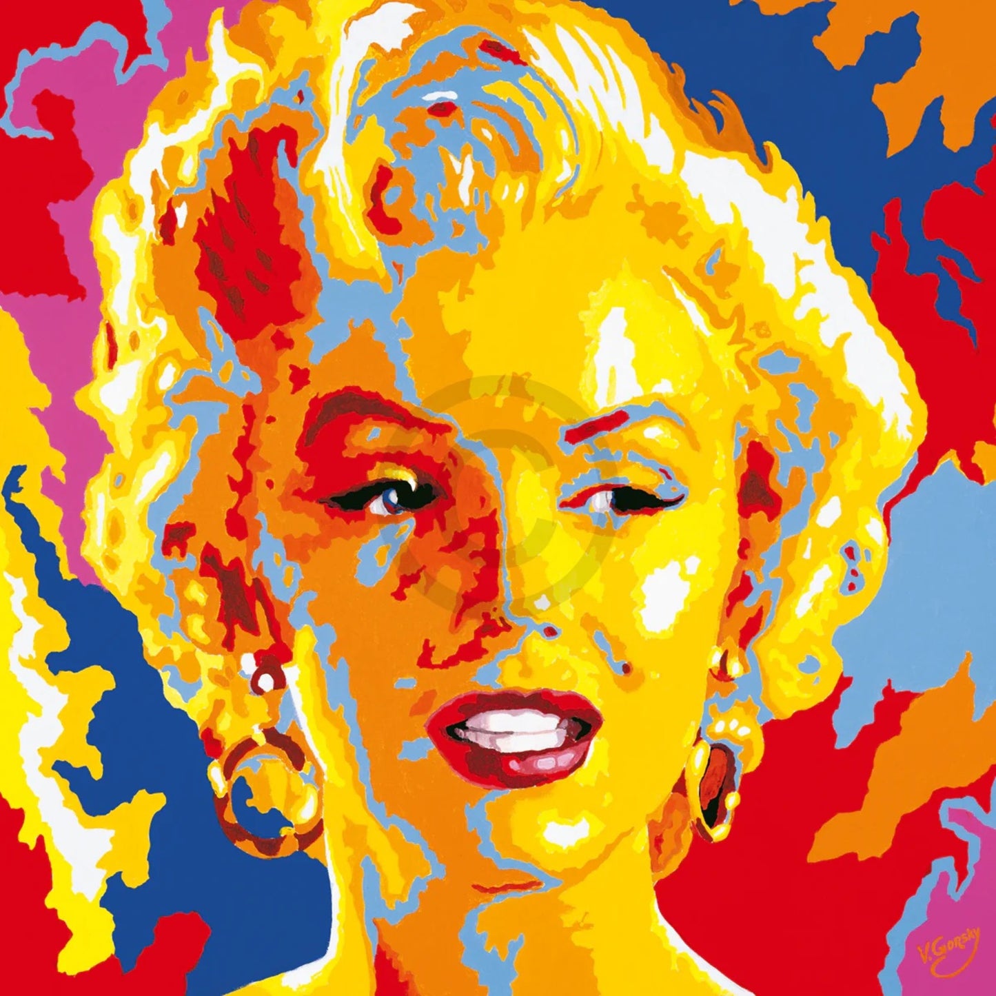 Kunstdruck Vladimir Gorsky - Marilyn Monroe 85x85cm
