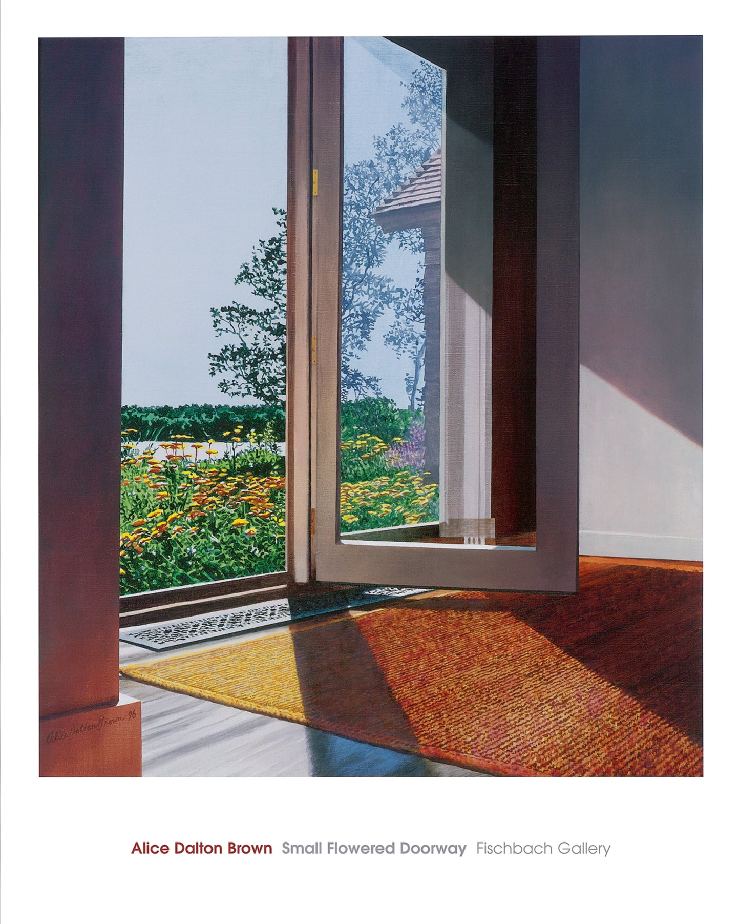 Kunstdruck Alice Dalton Brown - Small Flowered Doorway 61x76cm