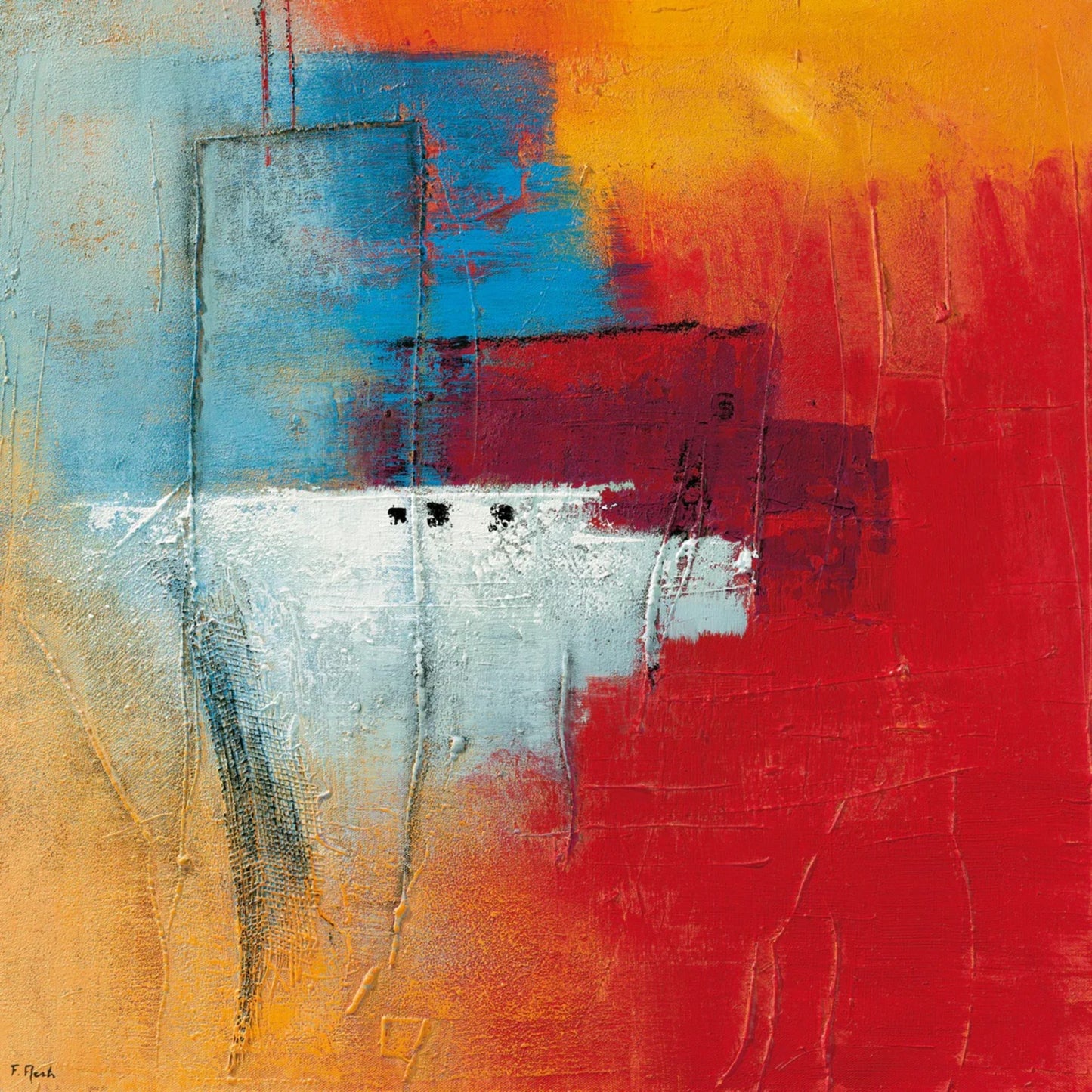 Kunstdruck Flory Aerts - Evening wind 70x70cm