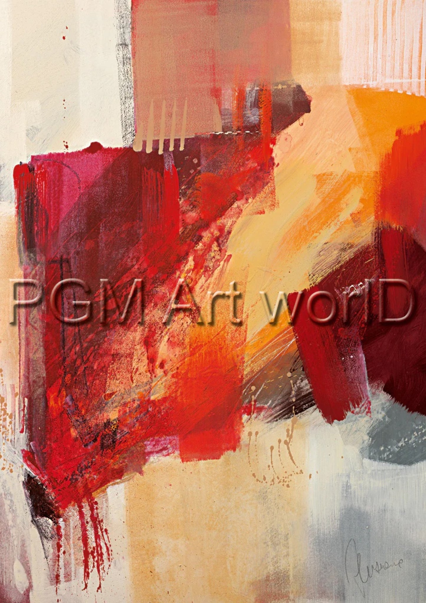 Kunstdruck Francesco Cusumano - Astratto colorato II 21x30cm