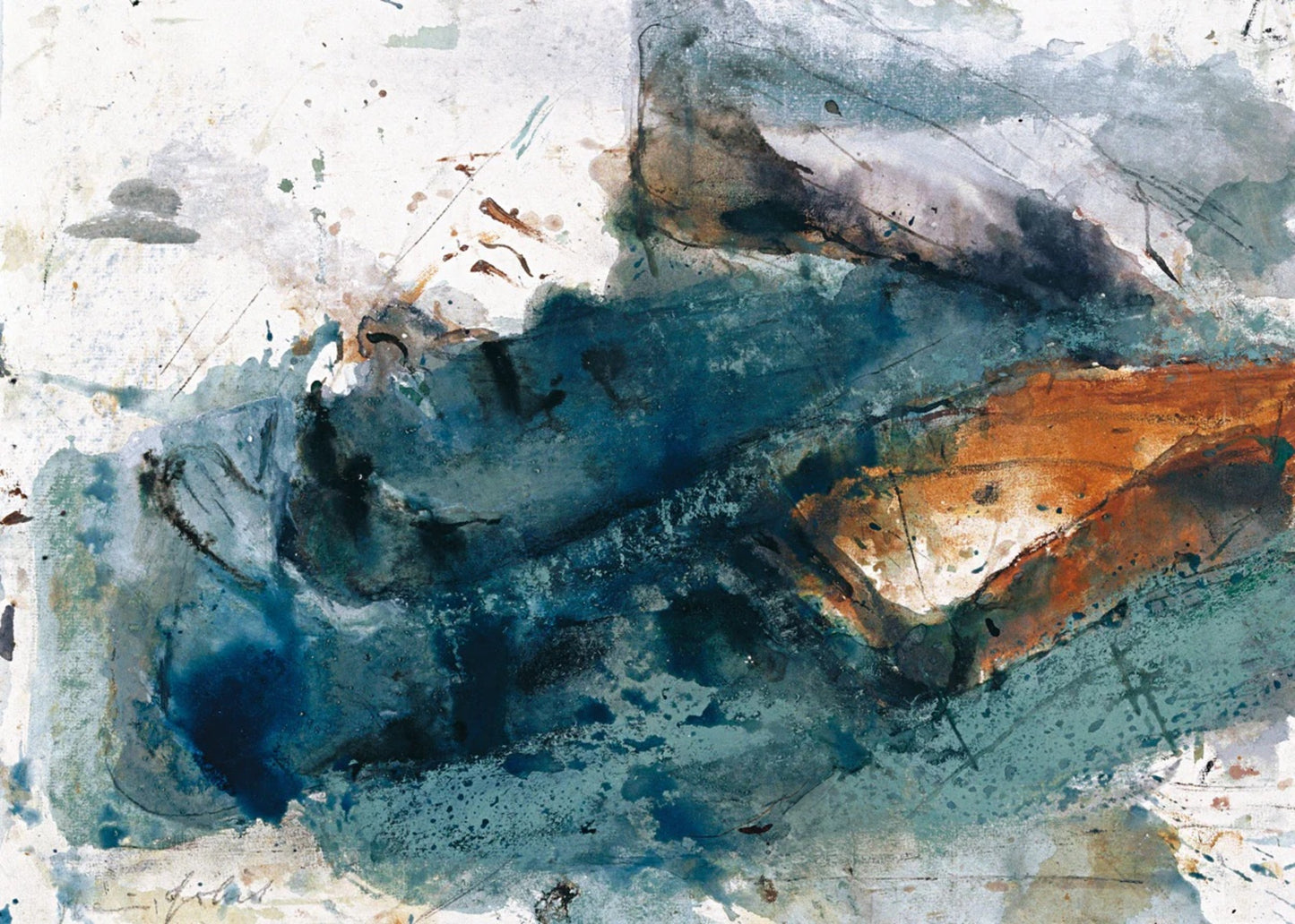 Kunstdruck Heinz Göbel - Dunkle Gründe 70x50cm