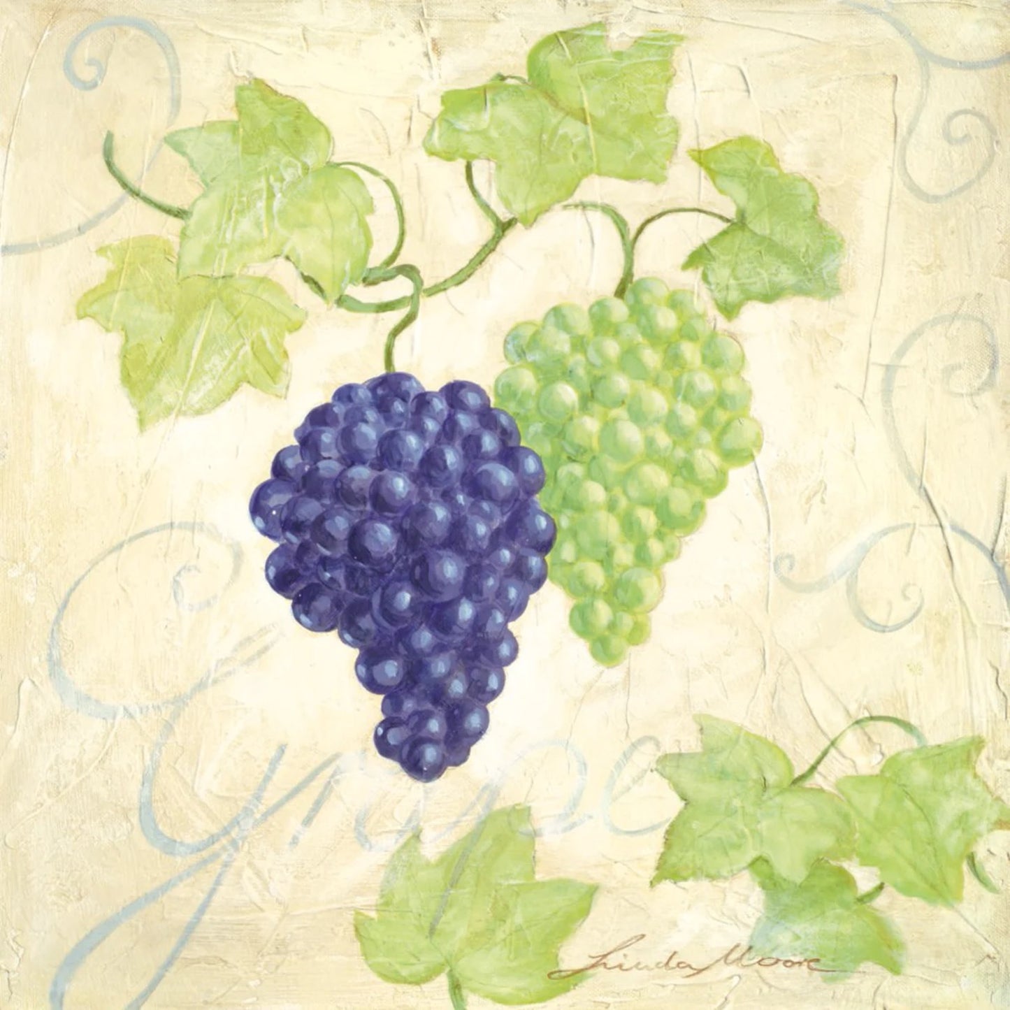 Kunstdruck Moore Linda - Grape 30x30cm