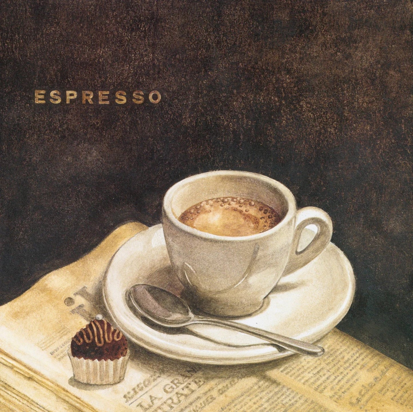 Kunstdruck Mepas G.P. - Espresso 40x40cm