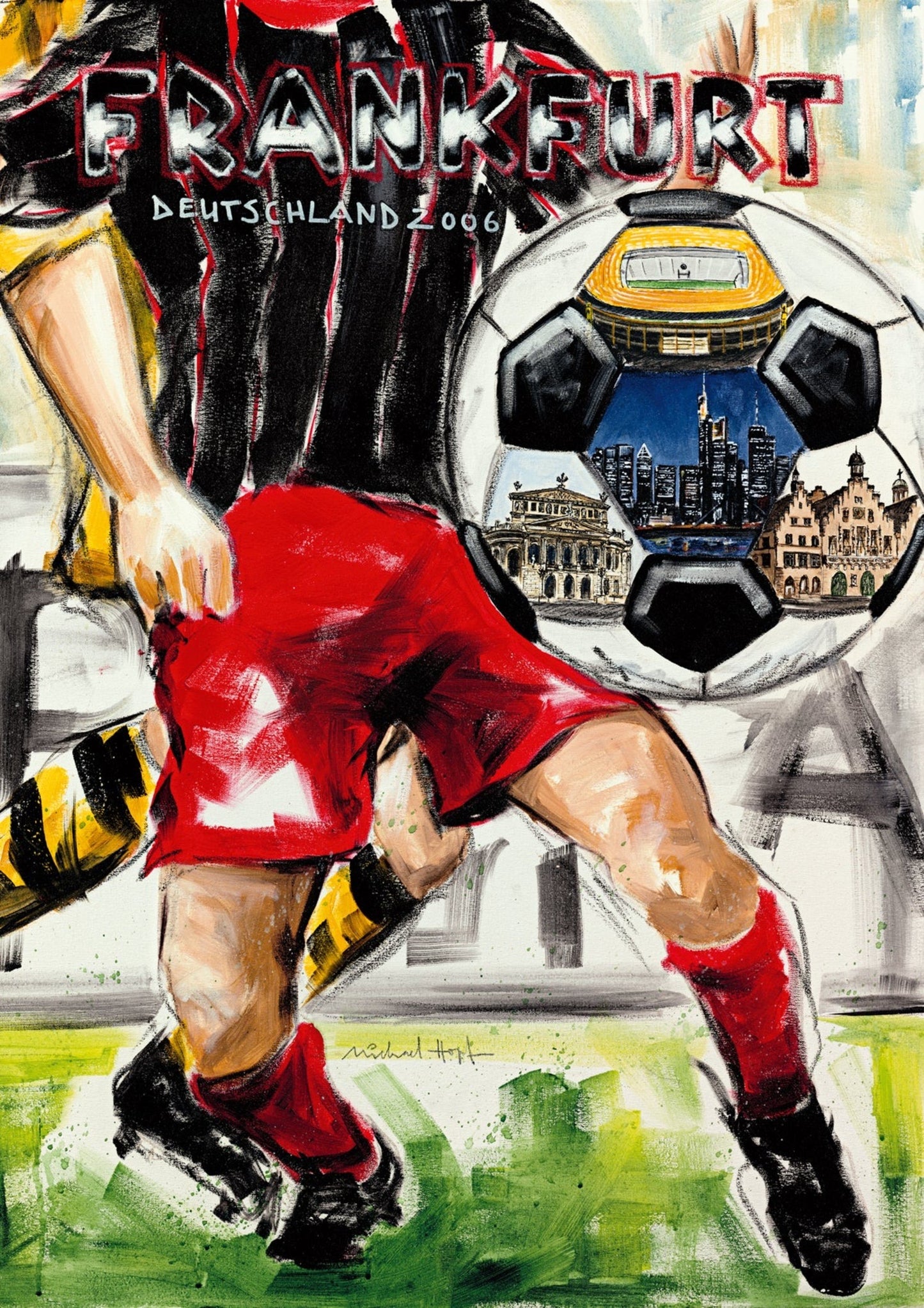 Kunstdruck Michael Hopf - Frankfurt 50x70cm