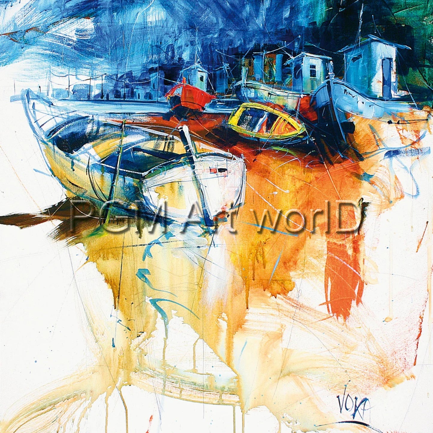 Kunstdruck VOKA - Trockendock 70x70cm