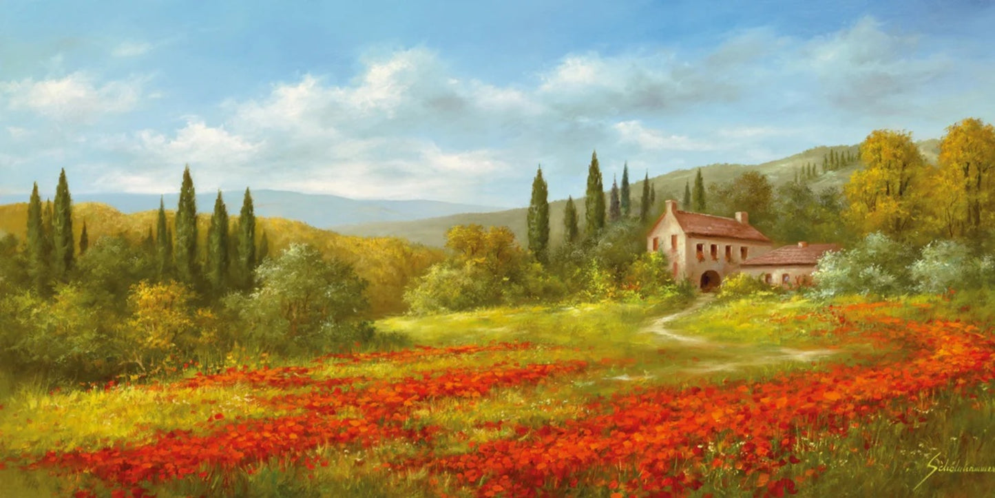 Kunstdruck Heinz Schölnhammer - Tuscan Beauty II 100x50cm