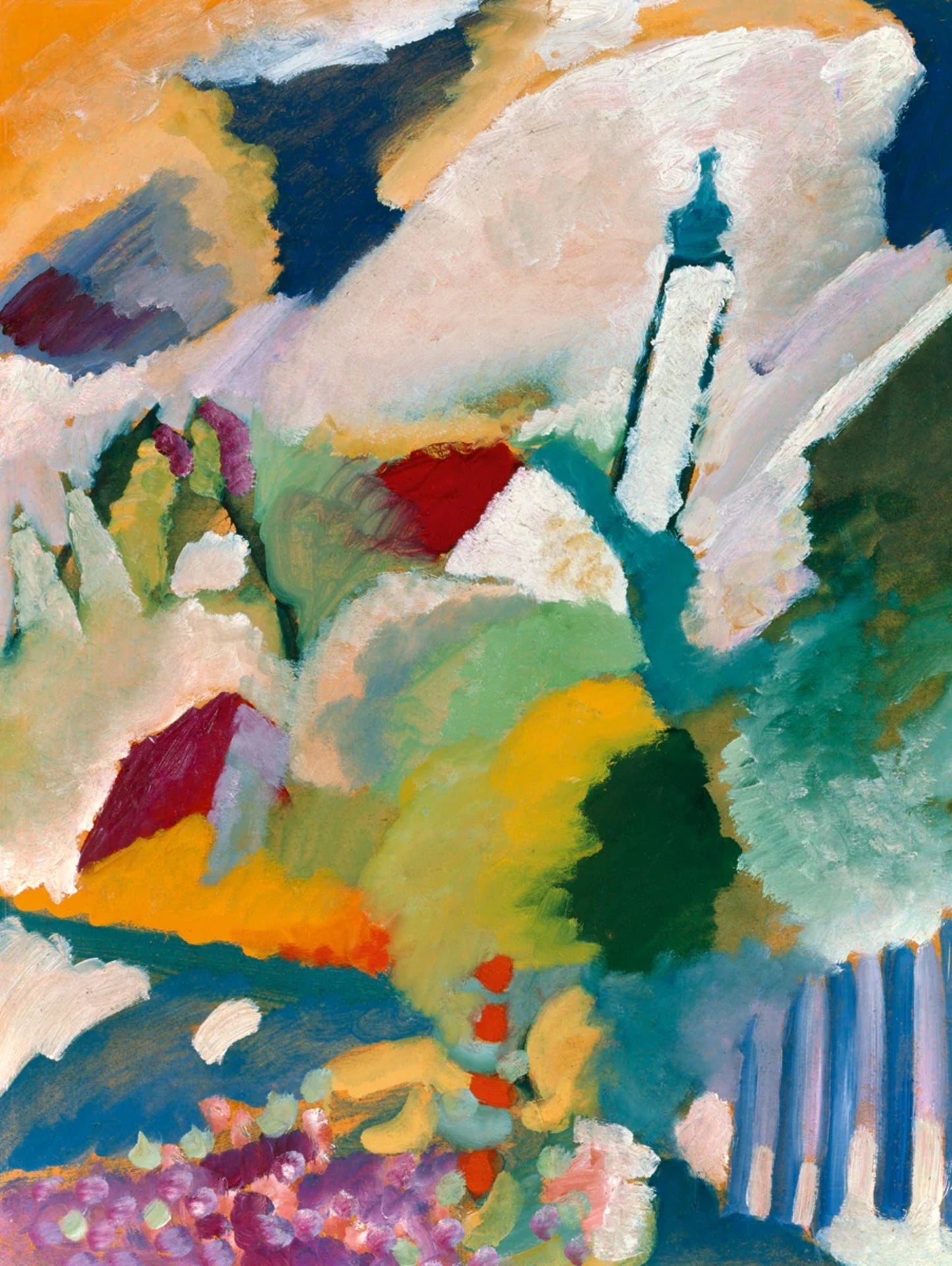 Kunstdruck Wassily Kandinsky - Kirche in Murnau 60x80cm