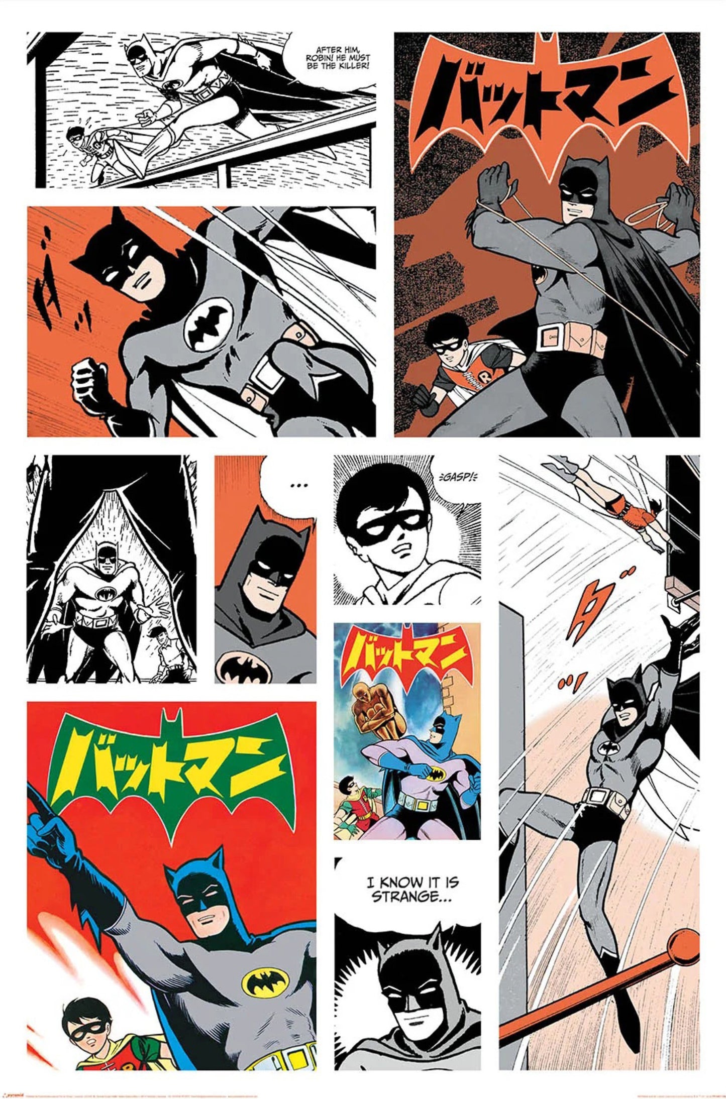 Poster Batman Bat-Manga 61x91,5cm