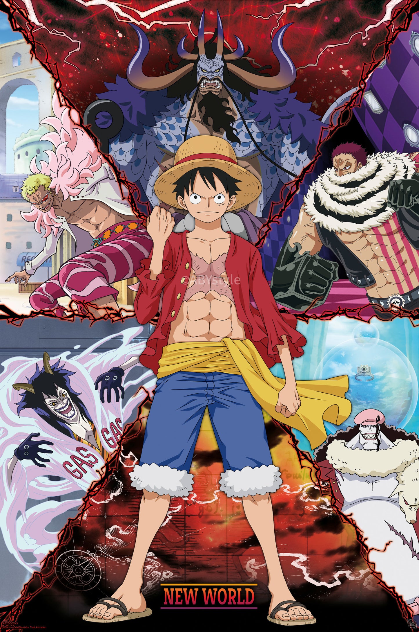 Poster One Piece - Luffy vs New World 91,5x61cm