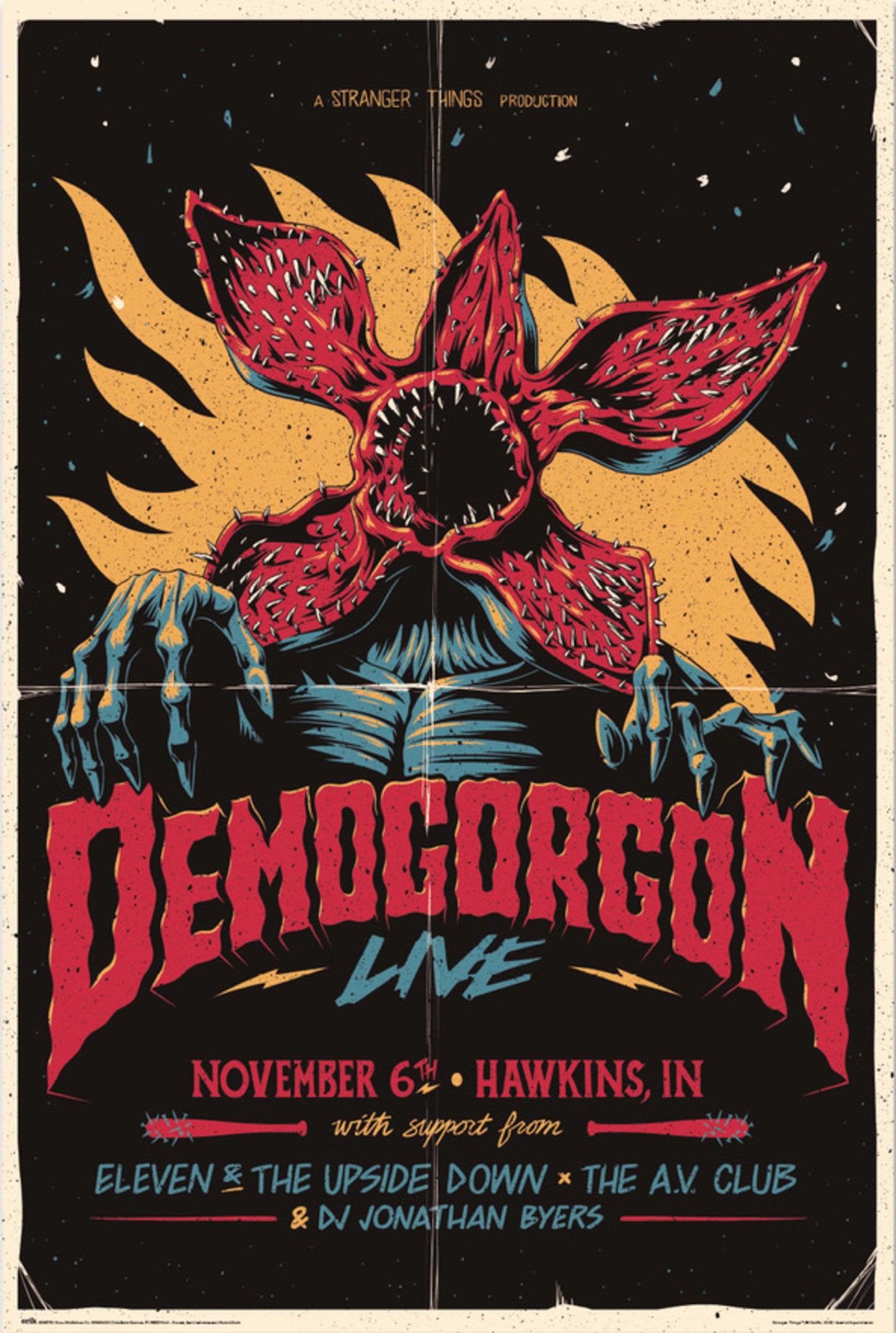 Poster Stranger Things Demogorgon Live 61x91,5cm