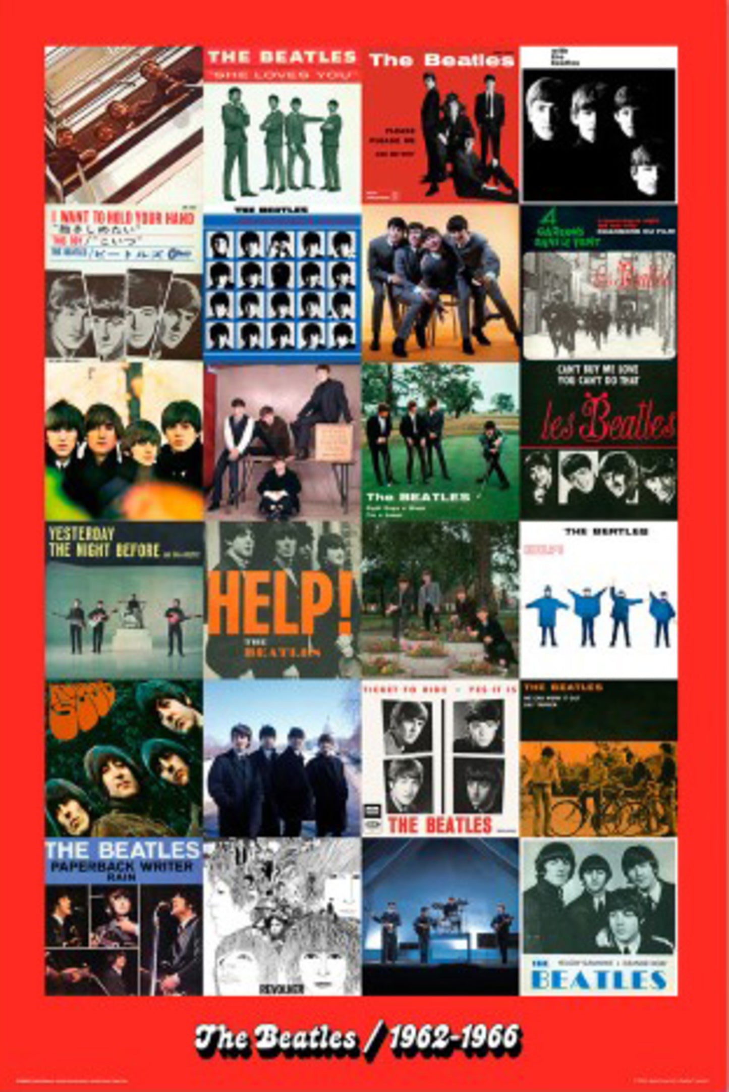 Poster The Beatles Era 1962-1966 61x91,5cm