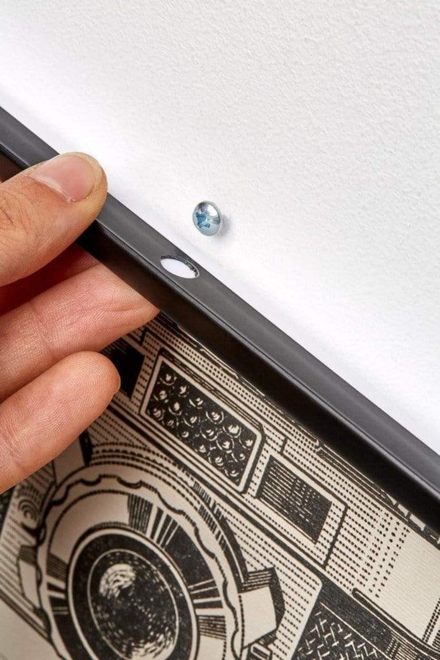 Posterhänger 30cm Schwarz - Posterleiste mit Aufhängeloch