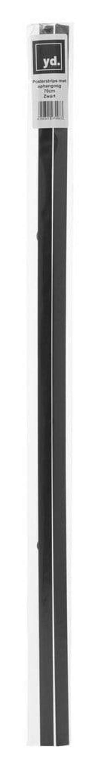 Posterhänger 70cm Schwarz - Posterleiste mit Aufhängauge