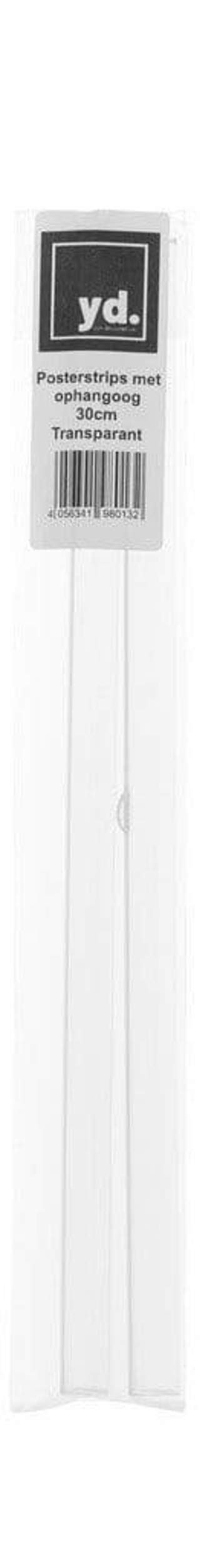 Posterhänger 30cm Transparent - Posterleiste mit Aufhängauge