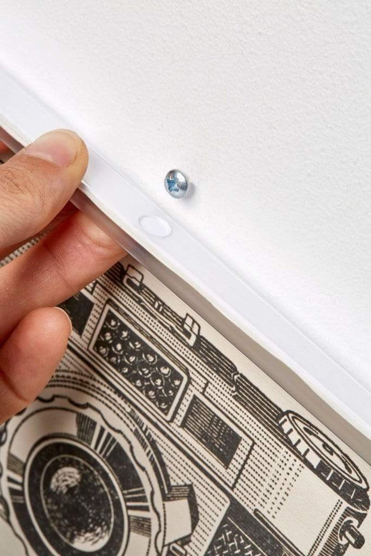 Posterhänger 75cm Transparent - Posterleiste mit Aufhängeloch