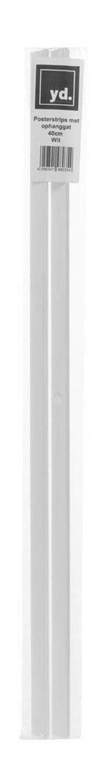 Posterhänger 40cm Weiß - Posterleiste mit Aufhängeloch