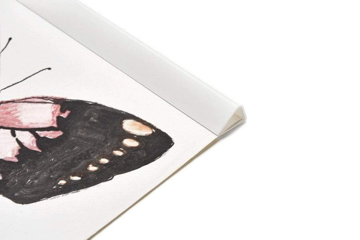 Posterhänger 50cm Weiß - Posterleiste mit Aufhängauge