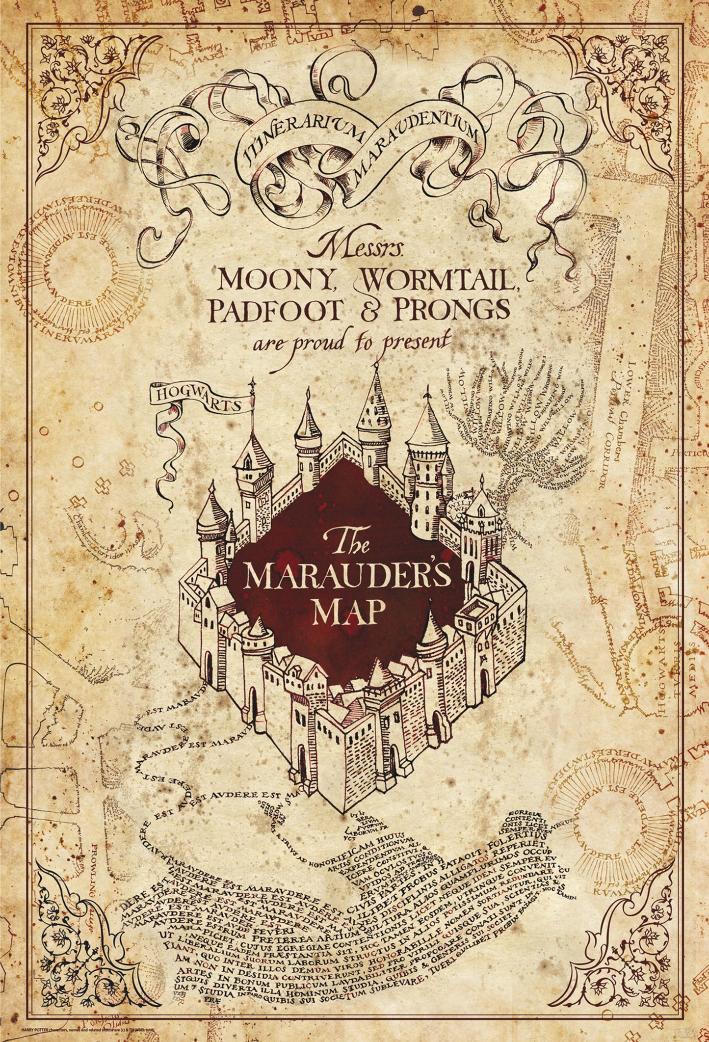 Poster Harry Potter - Maurauders Map 61x91,5cm