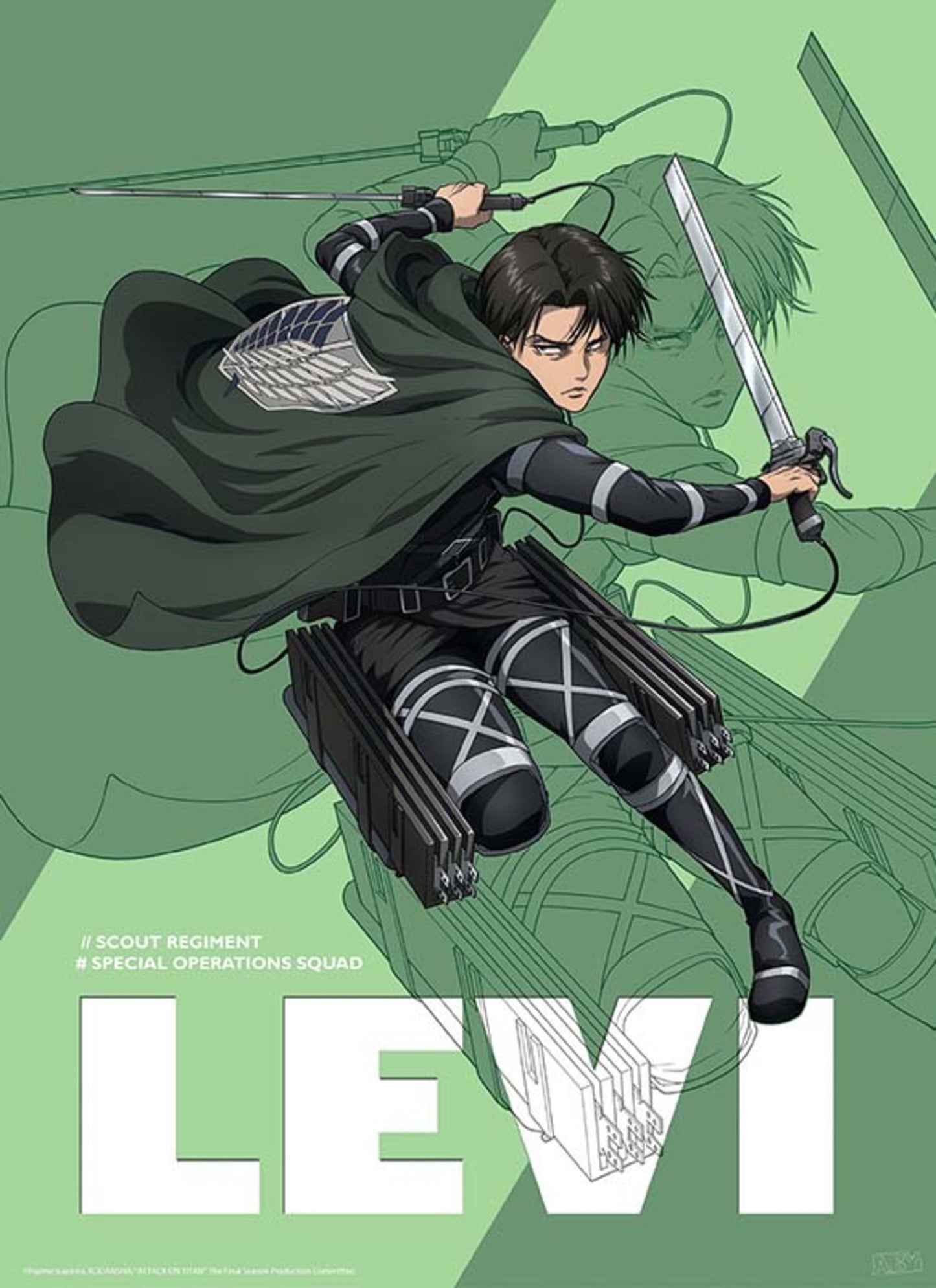 Poster Attack on Titan - Season 4 Levi 38x52cm