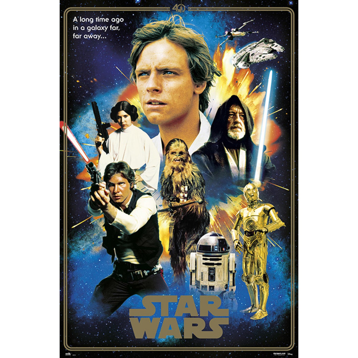 Poster Star Wars - Classic 40 Anniversary Heroes 61x91,5cm