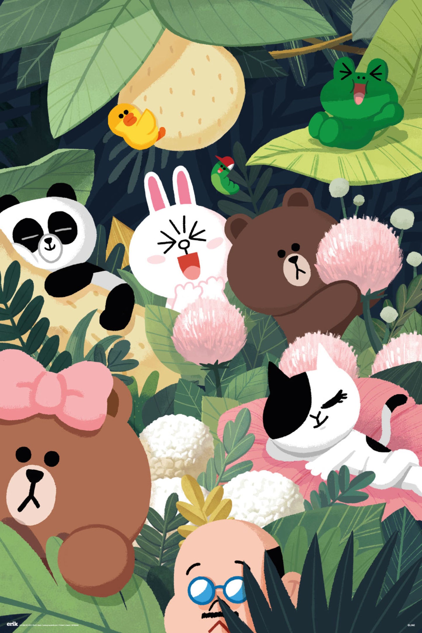 Poster Line Friends Jungle 61x91,5cm