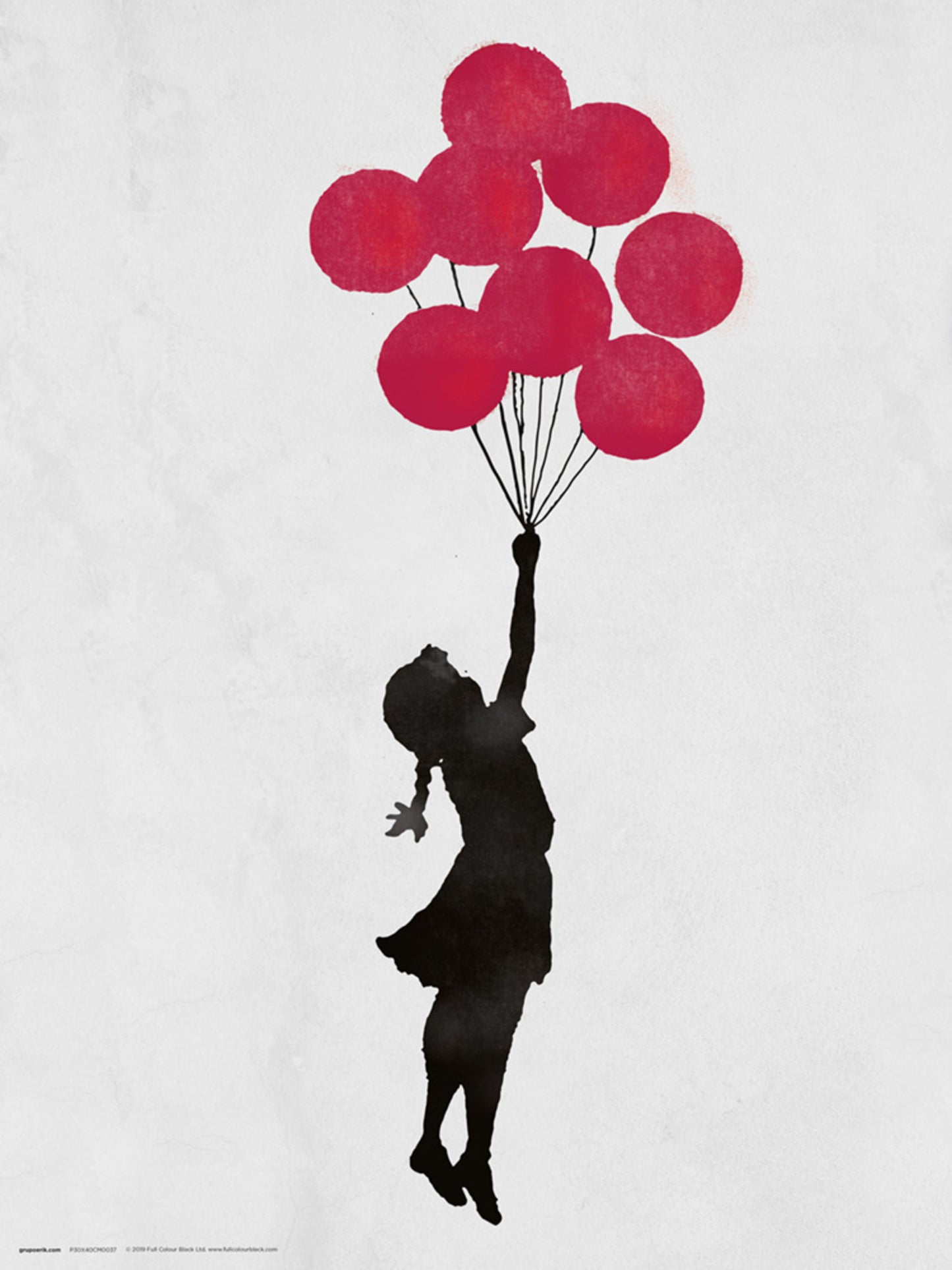 Kunstdruck Brandalised Girl Floating Original 30x40cm